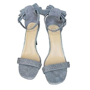 Material Girl silver metallic shoe size: 9     #43